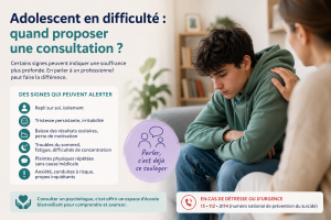 Adolescent en difficulté : quand proposer une consultation ?